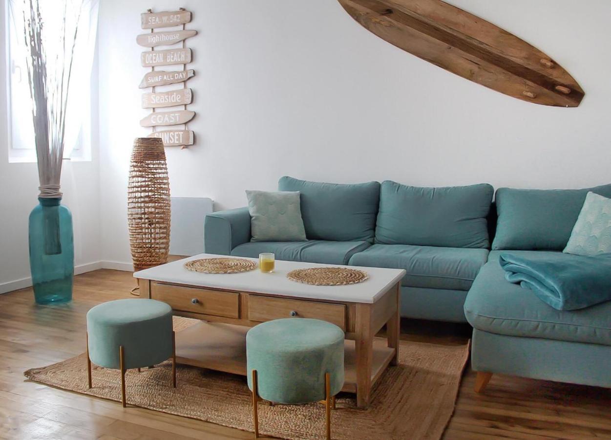 Le 8 ∙ Appartement Cosy Avec Balcon Vue Sur Mer Мер-ле-Бен Экстерьер фото